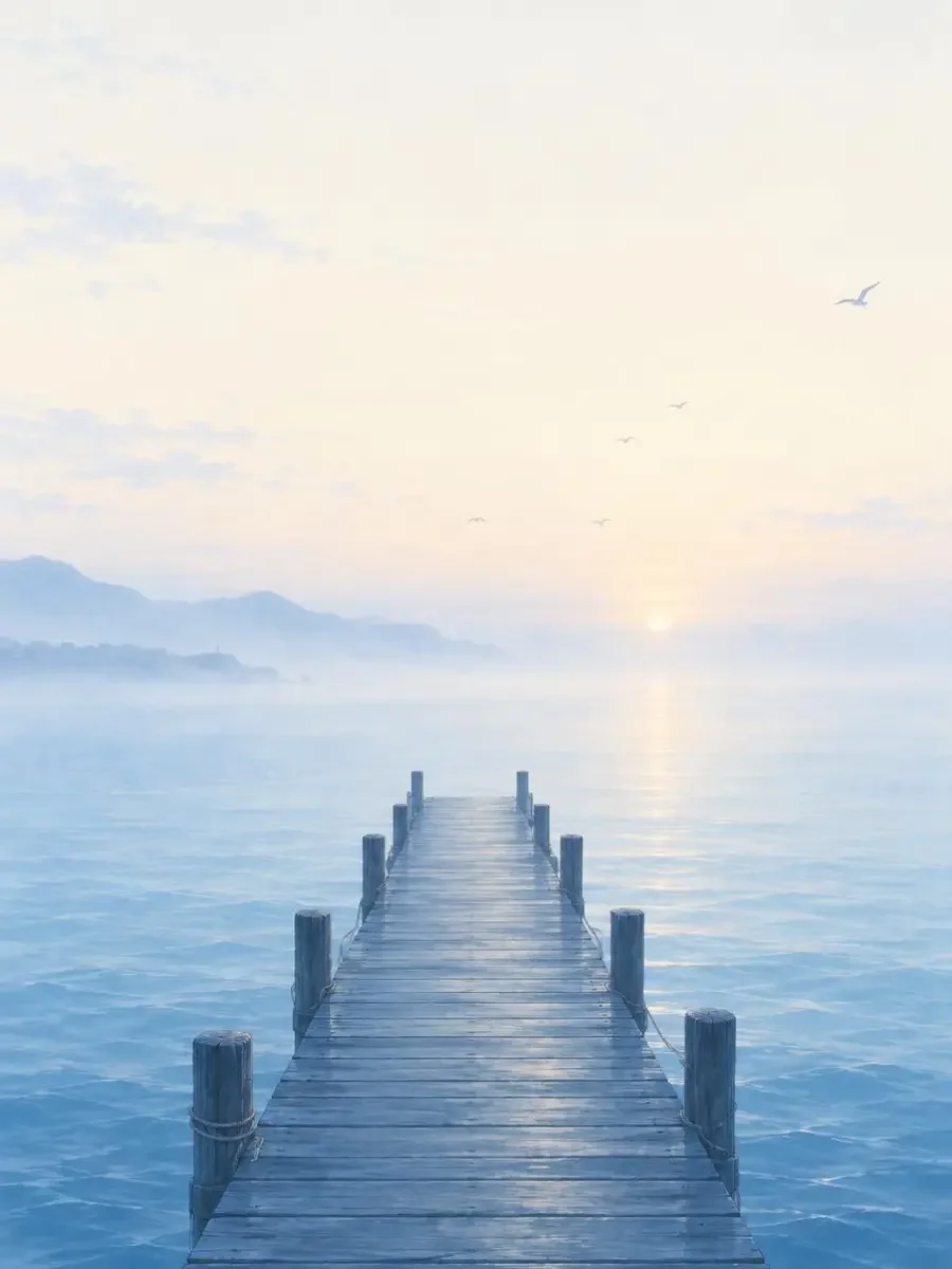 雾蓝海岸壁纸 - 壁纸 · 海岸｜糖心VLOg原创壁纸